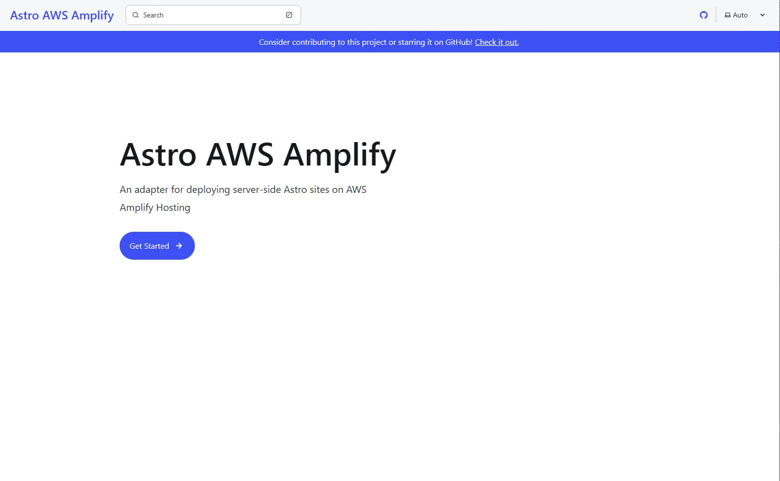 Astro AWS Amplify